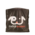 Puppywarmer 18x18 Incubator Dust cover Pupptwarmer logo side